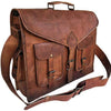 KPL 18 Inch Rustic Vintage Leather Messenger Bag