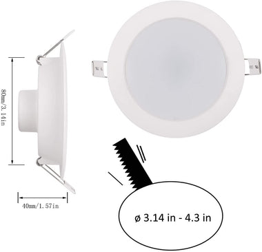 LED Recessed Lighting, 6 Pack 4 Inch LED