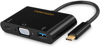 CableCreation 3 in 1 Type C (Thunderbolt 3) to VGA