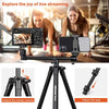 UBeesize 50-inch Phone Tripod Stand with Extended Arm