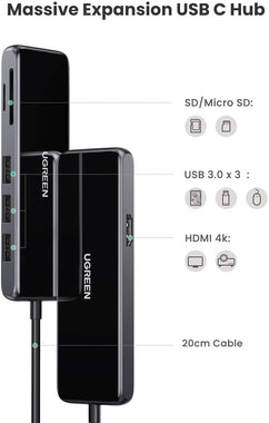 UGREEN USB C Hub, USB C HDMI Adapter 4K