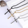 Rehoboth Men's Stainless Steel Nail Cross Pendant Necklace