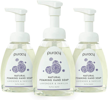 Puracy Natural Foaming Hand Soap, (Pack of 3)