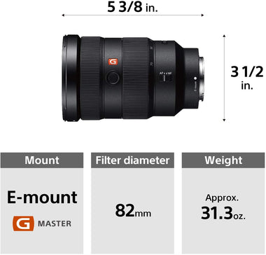 Sony SEL2470GM E-Mount Camera Lens: FE 24-70 mm F2.8 G