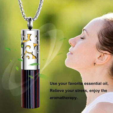 2PCS Aromatherapy Essential Oil Container Pendant Necklace