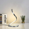 KARMIQI Dimmable LED Table Lamp for Bedroom, 7W Touch Control Table Lamp, Modern Spiral