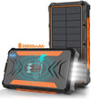 Solar Power Bank 38800mAh, Solar Charger,Portable Charger