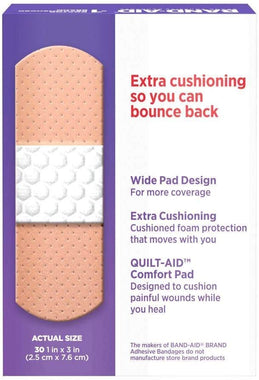 Band-Aid Brand Adhesive Bandages,30 Count (Pack of 2) Size 1"