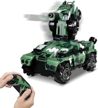 RC Tank Car 12In Waterproof with 180° Rotating