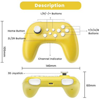 Zacro Wireless Switch Controller for Nintendo