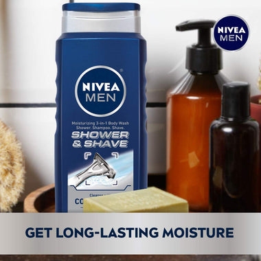 Shower & Shave 3-in-1 Body Wash - Shower, Shampoo and Shave