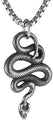 HZMAN Gothic Jewelry Men's Stainless Steel Animal Snake Pendant Necklace