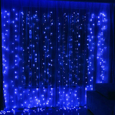 Twinkle Star LED Window Curtain String Light  Outdoor Indoor Wall Decoration