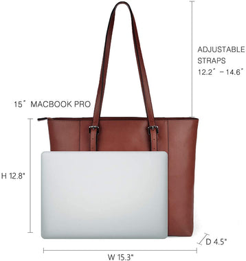 ZYSUN Laptop Tote Bag Fits Up to 15.6