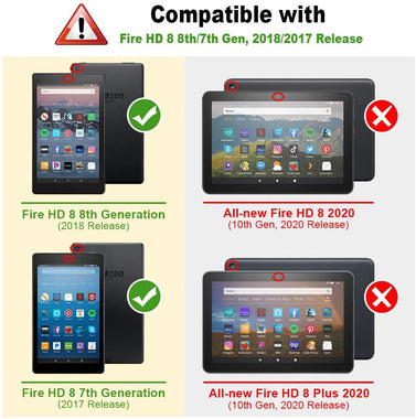 Slim Case for Amazon Fire HD 8 Tablet