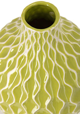 IMAX 25016-3 Agatha Ceramic Vases – Set of 3 Decorative Vases for Flowers