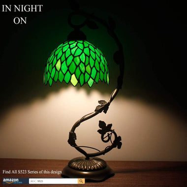 Night Light Green Wisteria Table Lamp