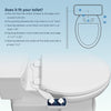 Hibbent Bidet Attachment for Toilet-White-Cold & Hot Water