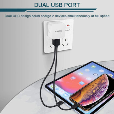 3Pack USB Charger Wall