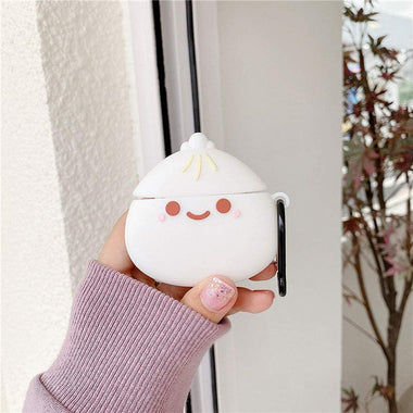 ICI-Rencontrer Super Cute Smile Steamed Buns Airpods