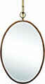 Creative Co-Op Framed Oval Mirror