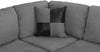 Casa AndreaMilano 3 Piece Microfiber and Faux Leather Sofa, 102"