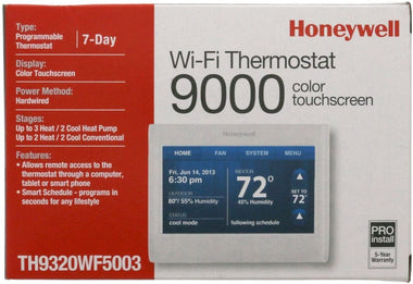 Honeywell Wireless WiFi Thermostat, 7 Programmable