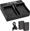 BM 2-Pack of LP-E6N Batteries and Dual Charger for Canon EOS All