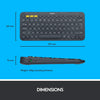Logitech K380 Multi-Device Bluetooth Keyboard – Dark Grey Dark Grey Single
