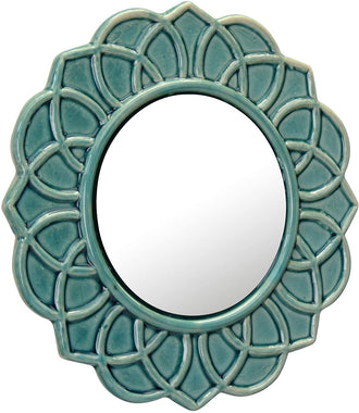 Stonebriar Round Floral Wall Mirror