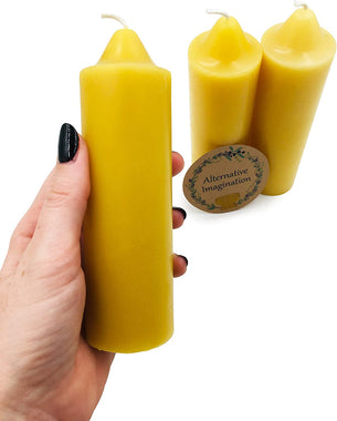 3 Pack Emergency Candles made from Pure Beeswax