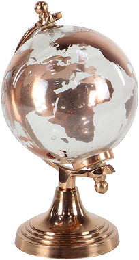 Deco Glass and Metal Decorative Globe