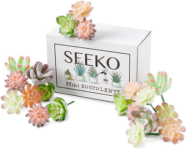 SEEKO Unpotted Mini Succulents Artificial