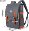 Unisex College Bookbag 15.6” Gift Travel Business Vintage Backpack