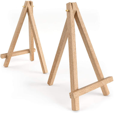 Arteza Mini Wood Display Easel, 8 Inch, Pack of 8, Ideal for Displaying Small Canvases -8" Pack of 8