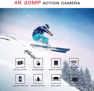 X20 Action Camera Native 4K Ultra