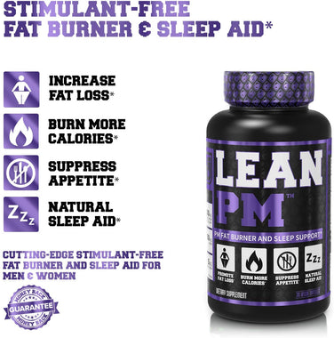 Lean PM Night Time Fat Burner, Sleep Aid Supplement