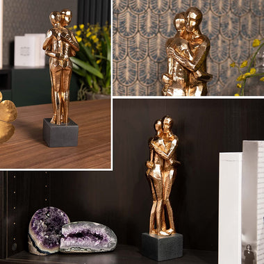 Couple Gift Gold Décor Statues