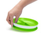 Stay Put Divided Suction Plates, Blue/Green