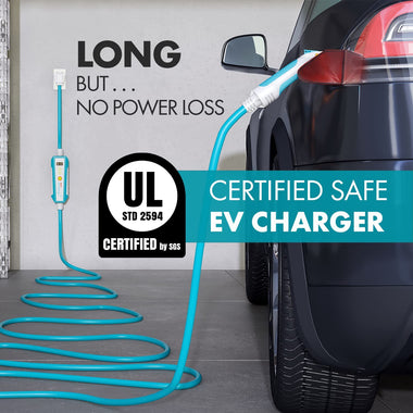 Level 2, 32A 240V EV Home Charging Station Adapter UL Listed 30ft Cable