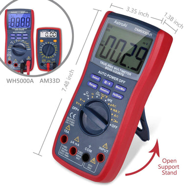 AstroAI Digital Multimeter, TRMS 6000 Counts Volt Meter Manual and Auto Ranging