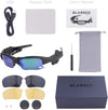 GELETE Smart Bluetooth Sunglasses Polarized Discolored Lenses
