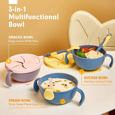 Baby Bowls First Stage with Bendable Spoons Fork
