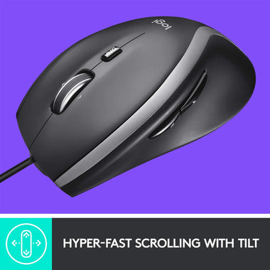 M500s Advanced Corded Mouse with Advanced Hyper-fast Scrolling