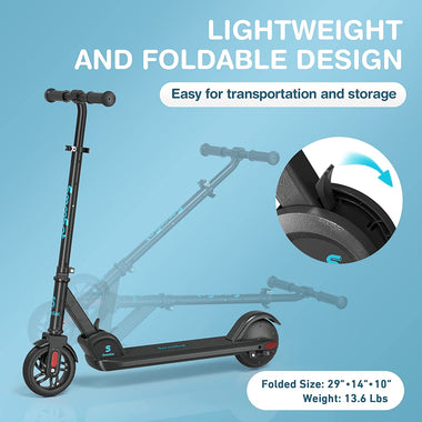 SmooSat E9 Electric Scooter for Kids, 2 Speed Modes Up to 10 mph