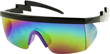 ShadyVEU Semi Rimless Neon Rainbow Sunglasses