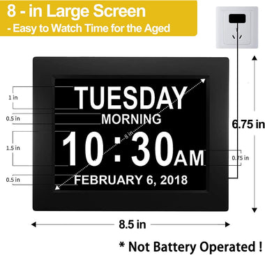 Digital Calendar Alarm Day Clock