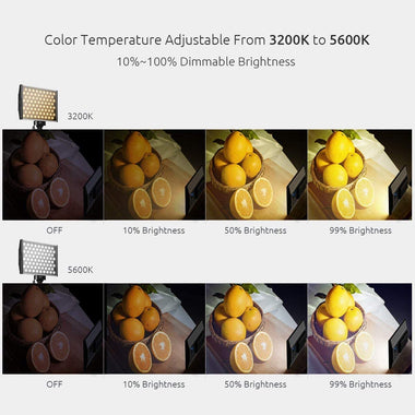 ESDDI LED Camera Video Light, 144 LED BI-Color Temperature, for Lighting in Studio