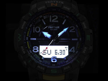 Casio Men's Pro Trek Bluetooth Connected Quartz Sport Watch with Resin Strap
