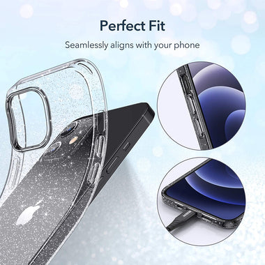 ESR Clear Glitter Case Compatible with iPhone 12 Mini